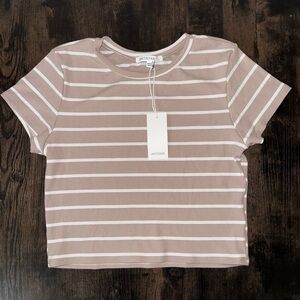Antistar Striped Neutral Toned T-Shirt